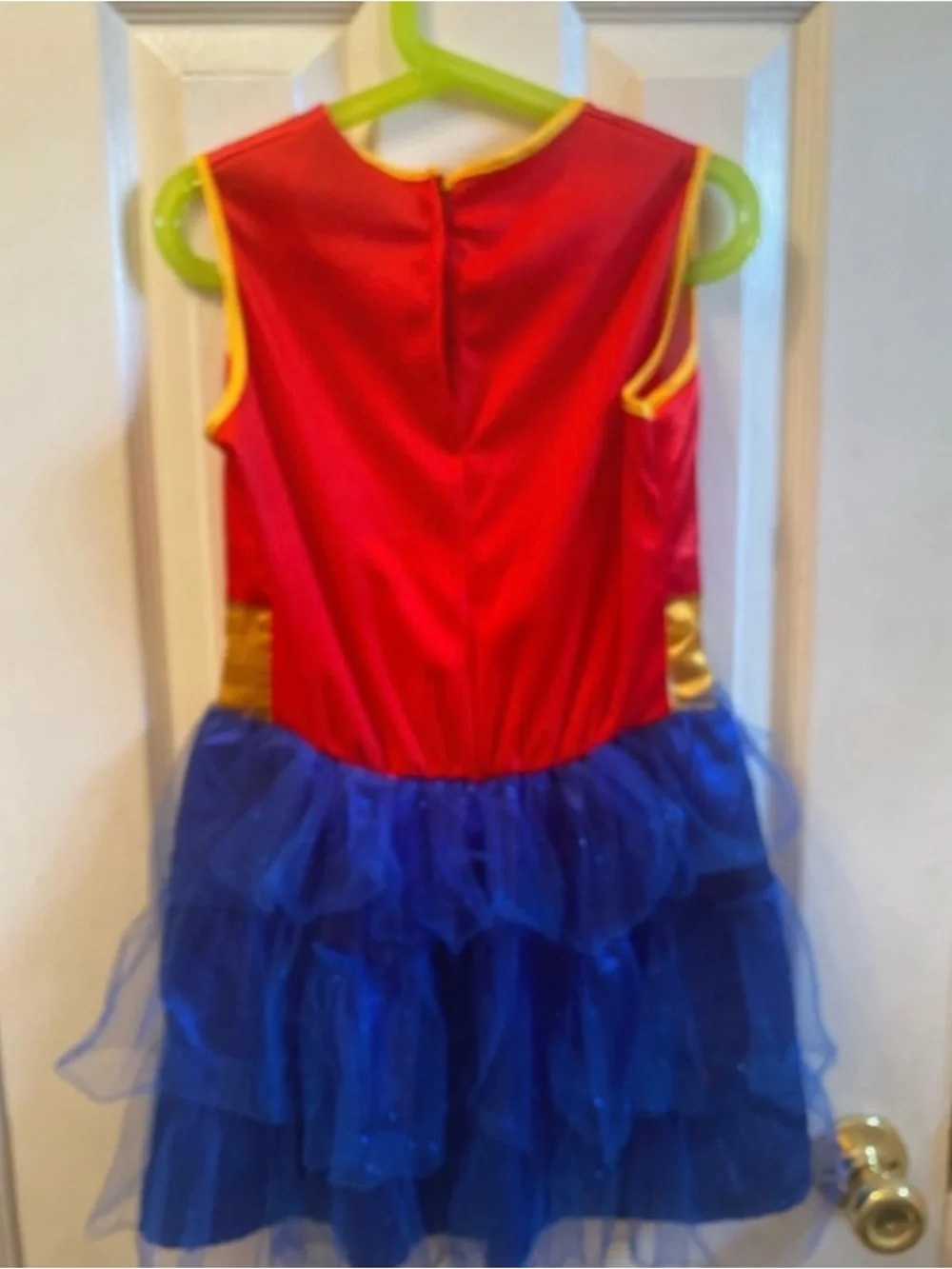 Disney Wonder Woman Inspired Girls Costume Red Gold Blue